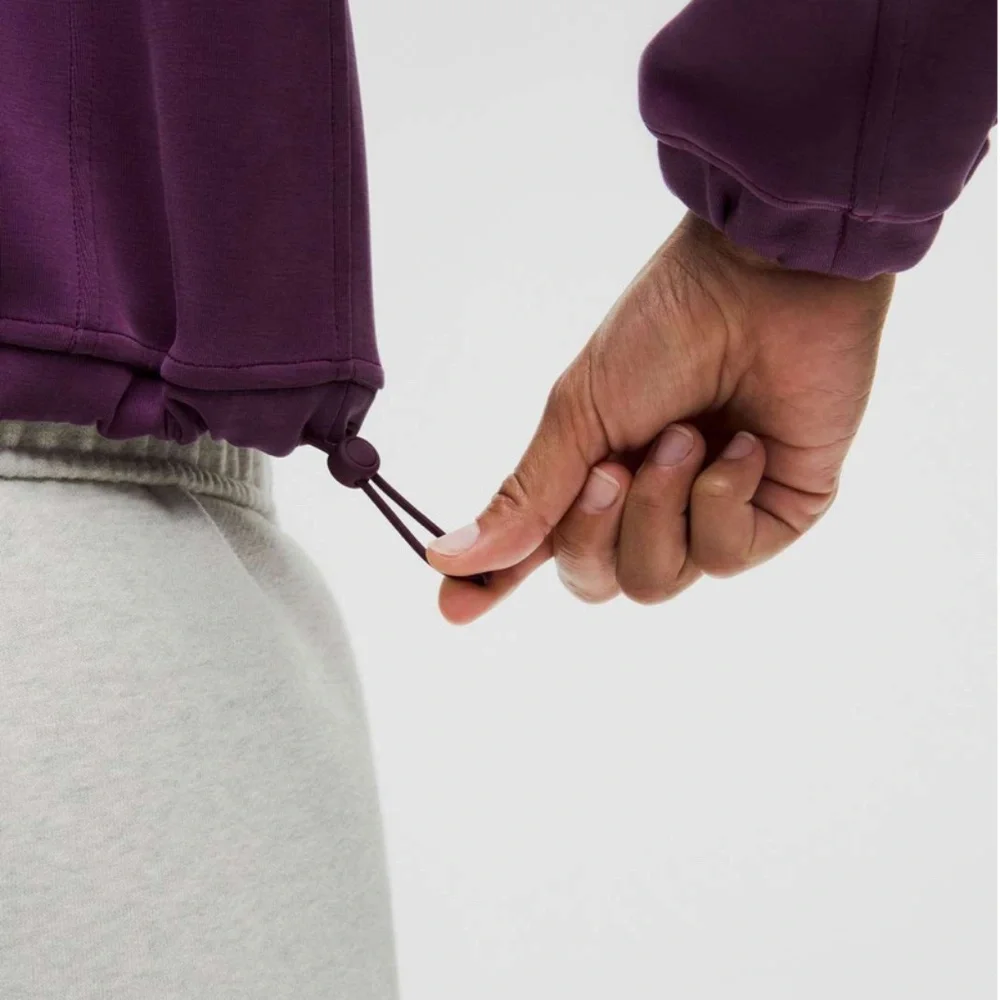 💜 Lululemon | Brushed Softstreme Half Zip | Dramatic Magenta | Size 10 💜 - Picture 3 of 9